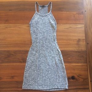 Grey light knit body con dress 🌷✨